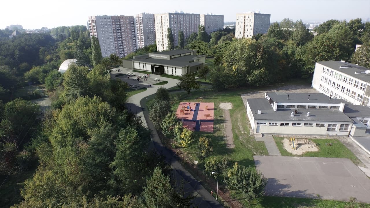 Budowa Centrum Rekreacyjno - Sportowego w Krakowie.