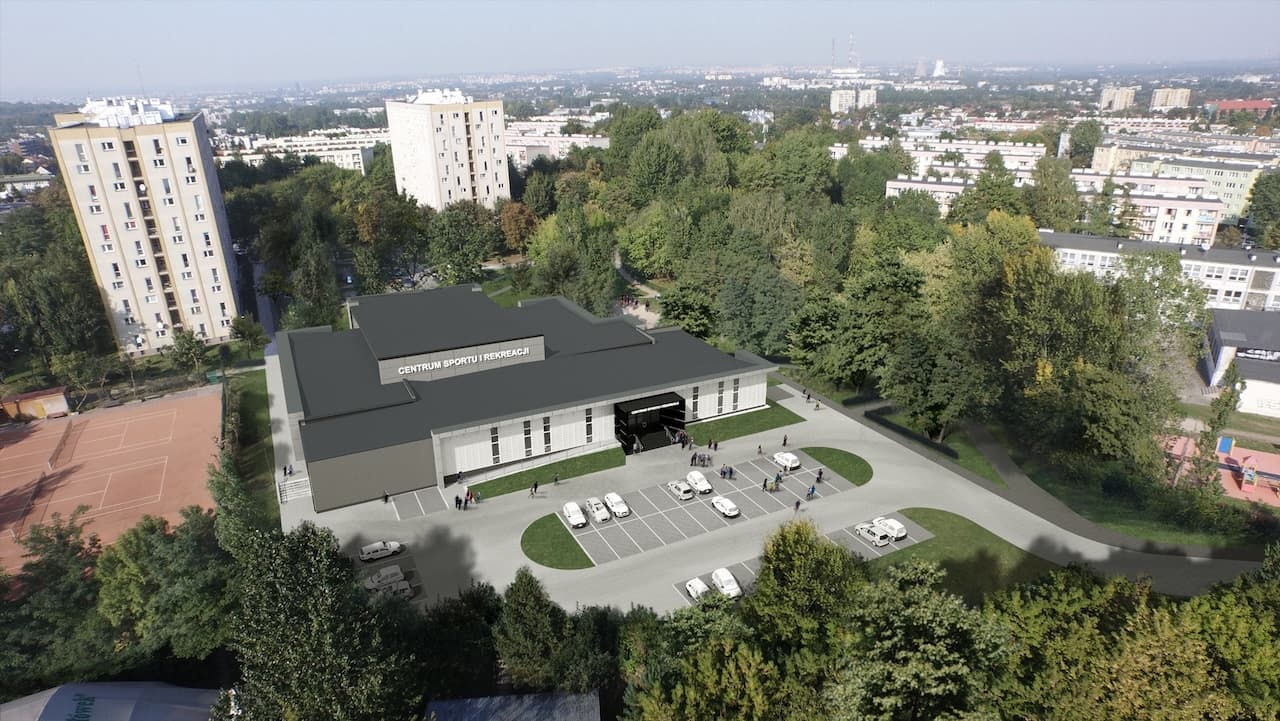 Budowa Centrum Rekreacyjno - Sportowego w Krakowie.